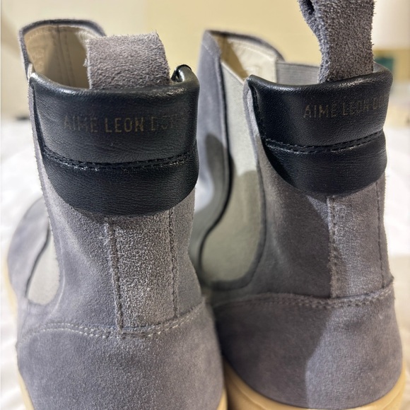 Aime Leon Dore Charcoal Suede Men's Boots - Picture 7 of 7